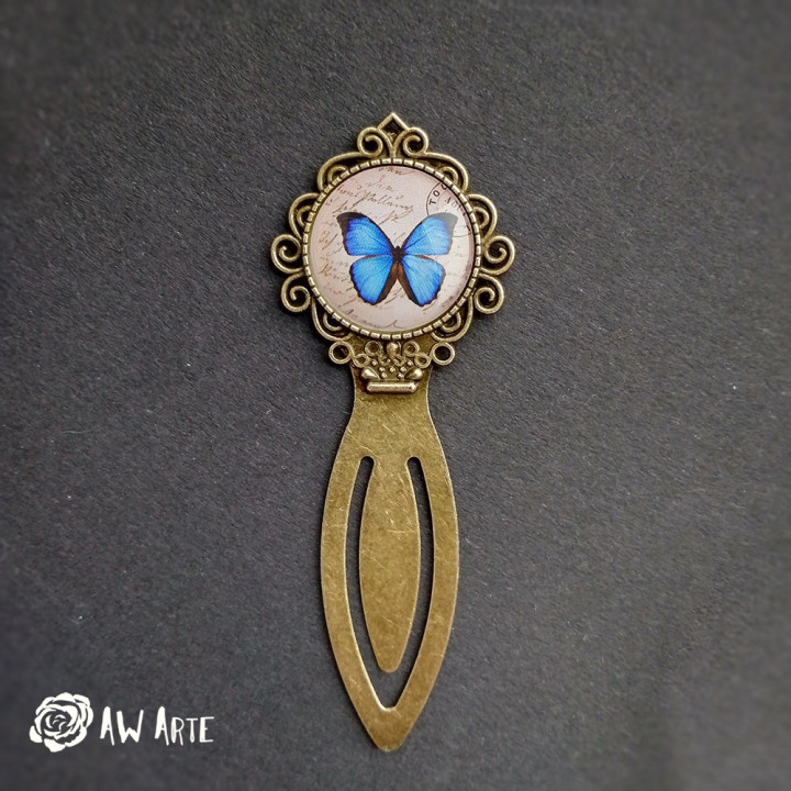 Zakładka do książki - MOTYL NIEBIESKI (MORPHO) — zdjęcie 2