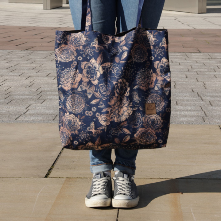 TORBA SHOPPER "RÓŻE NA GRANACIE"